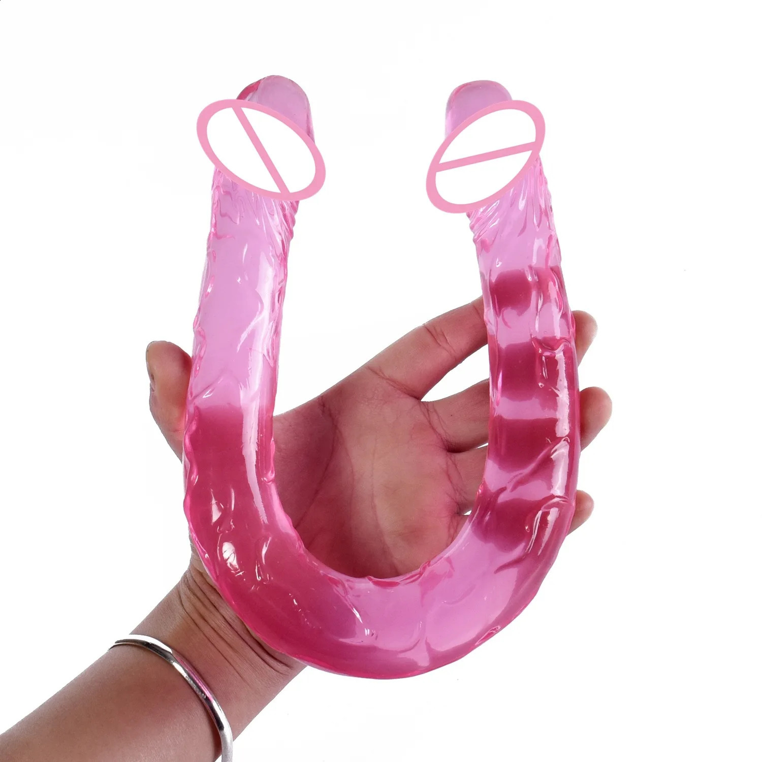 44 cm lange dubbele dildo groot formaat voor koppels lesbische vagina masturbatie anale massage anus dilators seksspeeltje seksuele wellness 240129