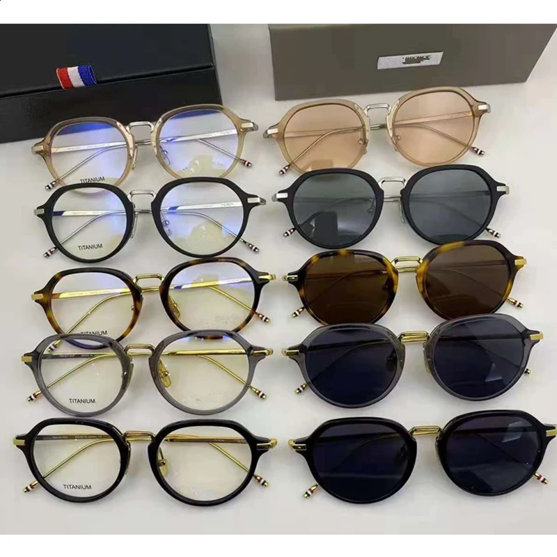 York Brand Designer Eyeglasses Round Classes Frame Prescriptive Prescription Grasses for Men Women Gafas TBX421 240131