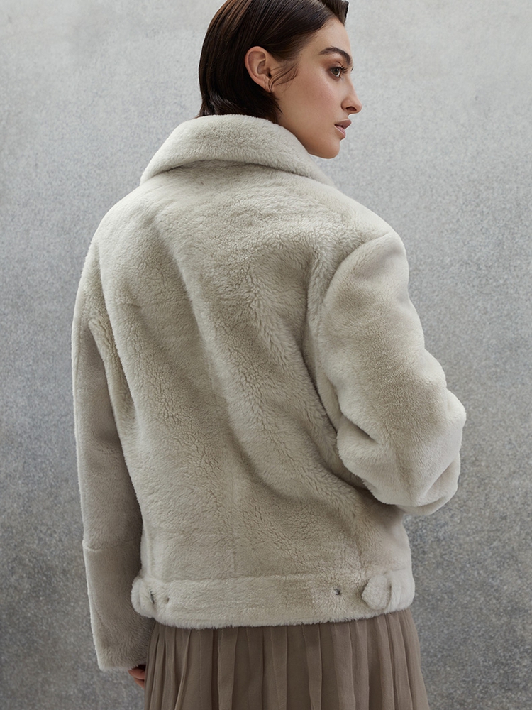 여자 양모 코트 긴 소매 패션 지퍼 캐주얼 스웨이드 디자이너 재킷을위한 브루넬로 cuccinelli 재킷