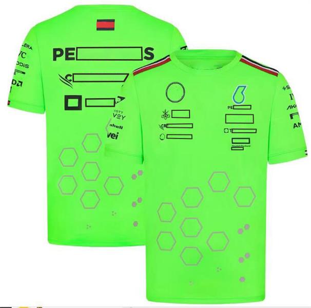 2024 Nuova polo da corsa F1 T-shirt a maniche corte da uomo estiva Stessa personalizzazione