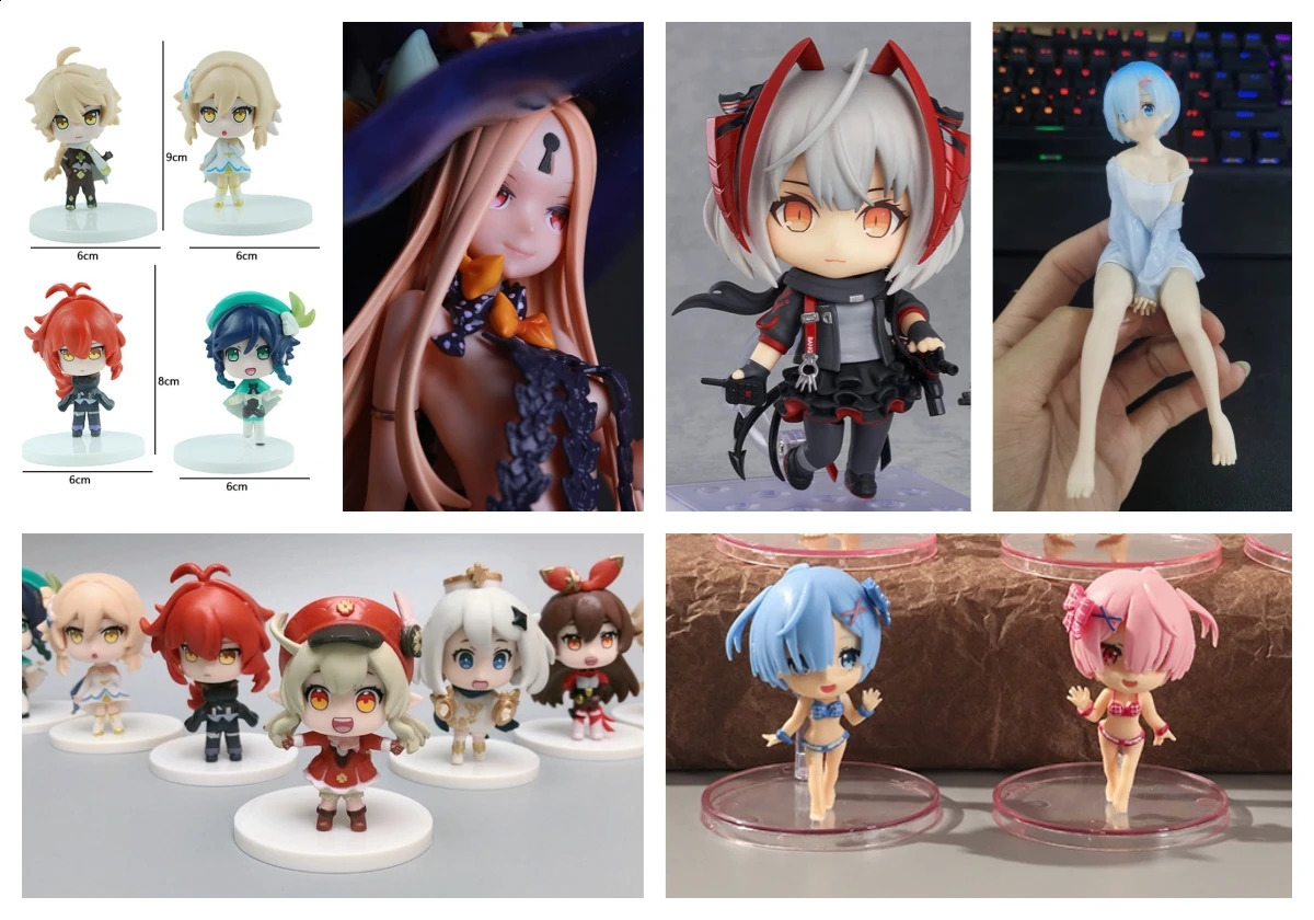 1000 SOORTEN Mystery Box Anime Figuur Kawaii Meisje Lucky PVC Actie Ornamenten Speelgoed 18 ALLEEN Blind 240126