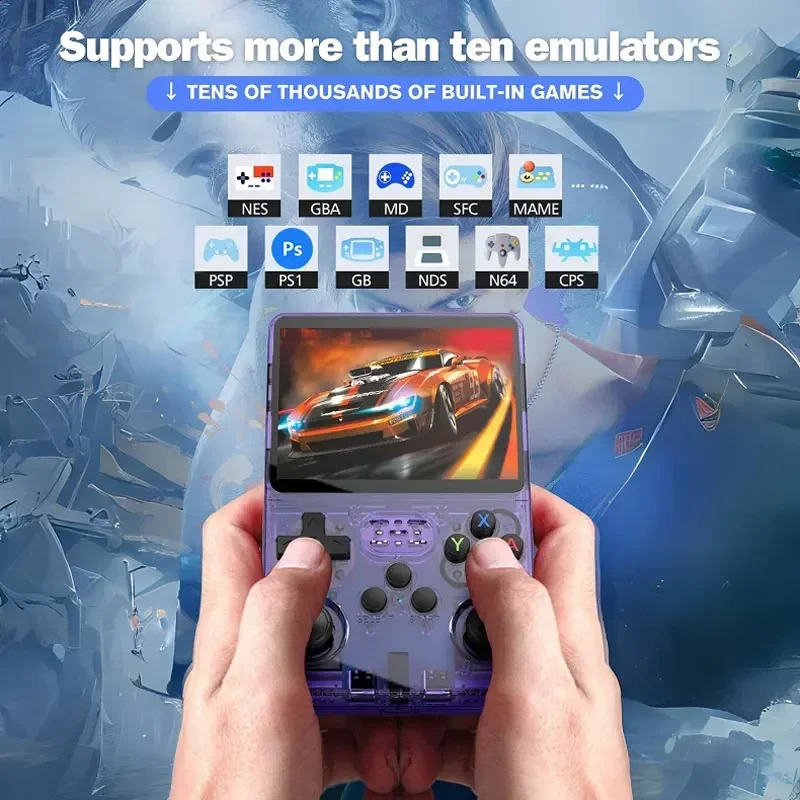 R36S Handheld Game Console 3.5Inch IPS Screen 20000 Classic Retro Games Consoles Linux System Portable Pocket Video Game Player 240131