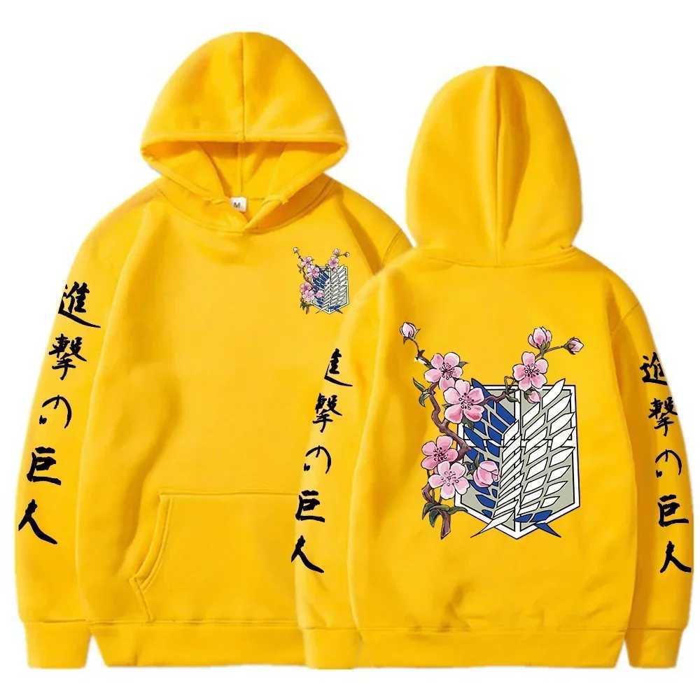 Felpe con cappuccio da uomo Felpe Anime giapponesi Attack on Titan Felpe con cappuccio Felpa Pullover Graphic Tuta da donna Felpa da uomo Felpa con cappuccio Bambini Ragazzi Vestiti Cappotto T240217