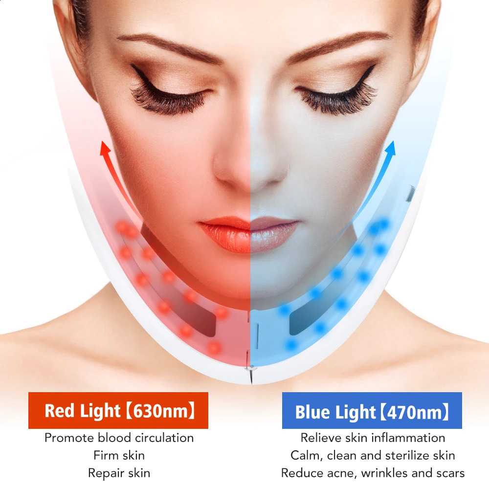 EMS Hebegerät V-förmige Schlankheits-Gesichtsstraffungsmaschine 3 Farben Pon Therapie Nackenmassagegerät Entfernung Doppelkinn 240119