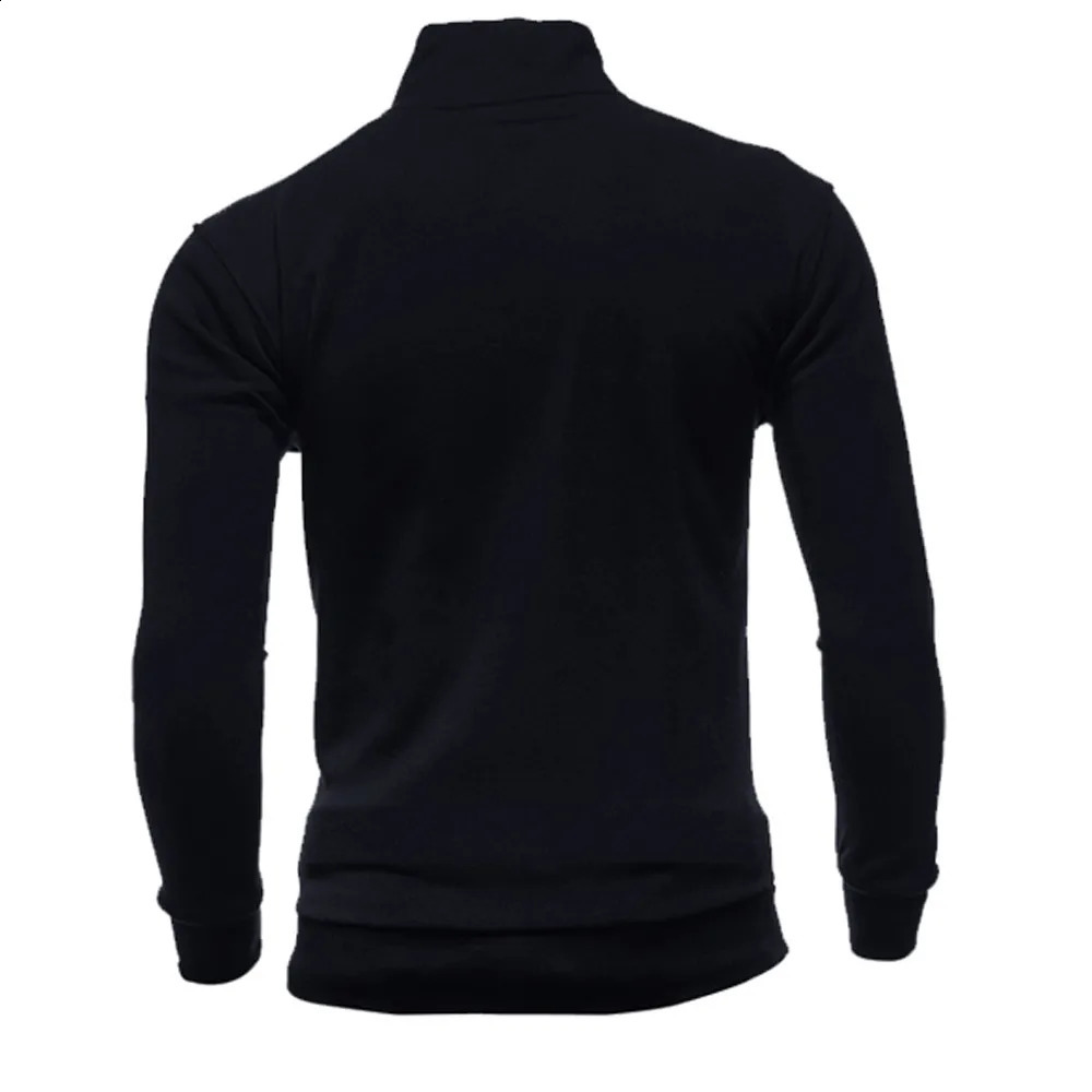 Lose Sportswear Sweatshirts Vintage Zipper Sweatshirt Einfarbig Pullover Stehkragen Herren Langarm Sudaderas 240123