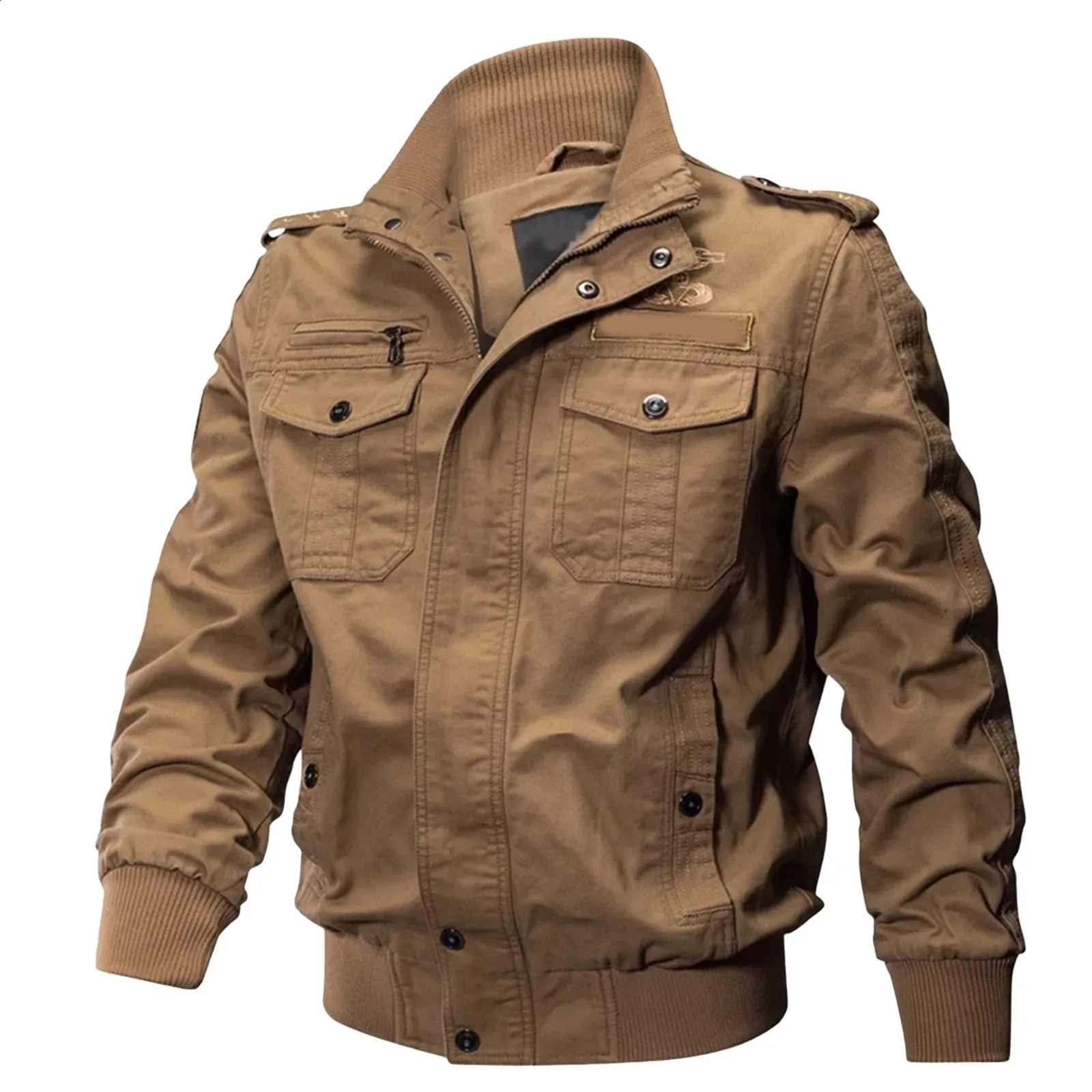 MenS Special Forces Jacket MenS Solid Color Fashion Jacket Denim Coat Outwears Windbreaker Coat Jacket Motorcycle Coat 240202