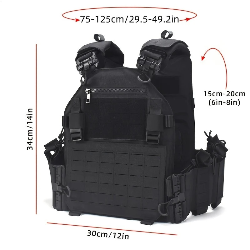 Quick Release Tactical Vest Hunting Men Plate Chest Rig Military Combat Armor Vests Outdoor CS Training Airsoft Vest 240118