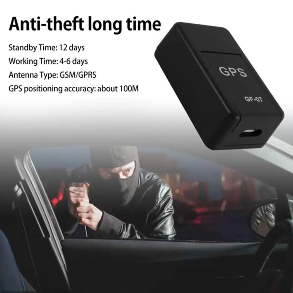 Gps Tracker Mini Gf-07 Gps Long Standby Magnetic with Sos Tracking Device Locator for Vehicle Car Person Pet Location Tracker System