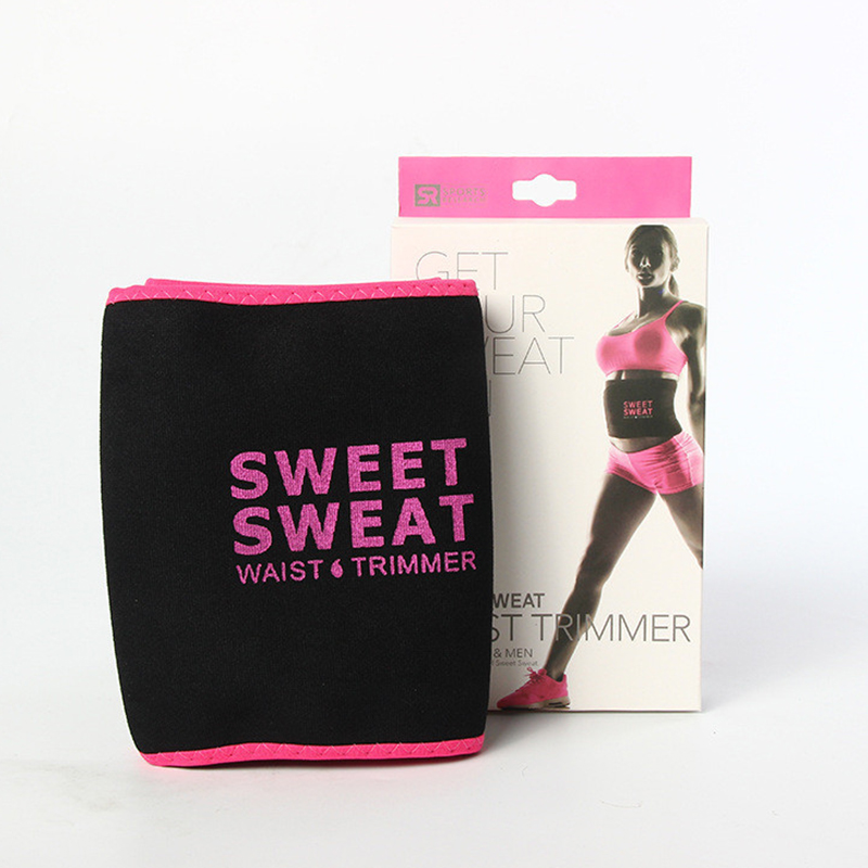 Sweet Sweat Premium Corset Hommes Femmes Ceinture Plus Mince Exercice Ab Taille Wrap avec boîte de vente au détail de couleur