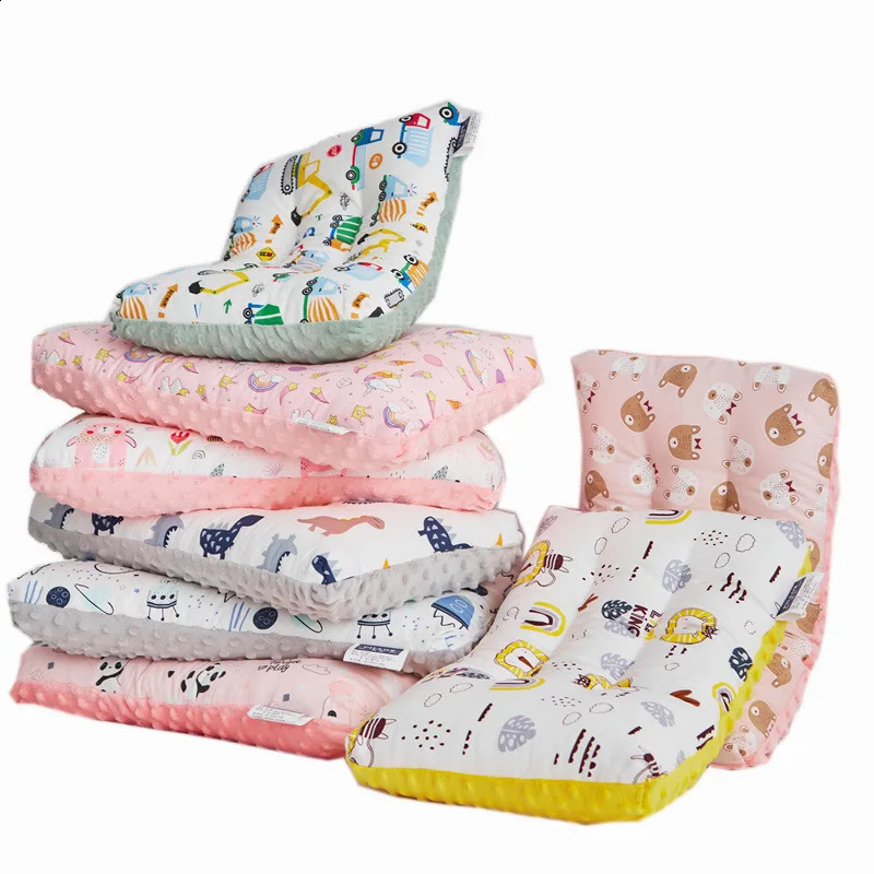 Travesseiro de gaze macia para bebês, confortável, travesseiro de veludo doudou para nascidos, sono, encosto de cabeça, respirável, infantil, crianças 240127