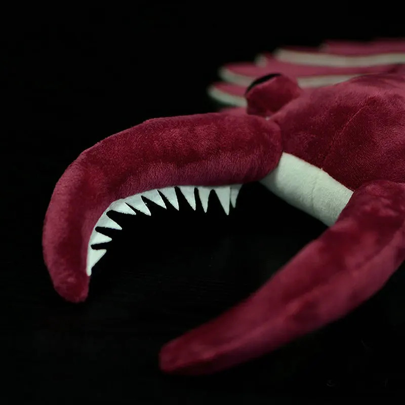 53X33CM Anomalocaris Plüschtier Simulation Schaufelförmige Garnelen Original Paläontologie Serie Meerestiere Modell Puppe Mädchen Geschenke 240130