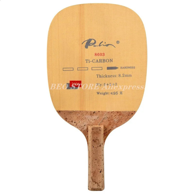 PALIO 8603 raquette de Tennis de Table en carbone JS Penhold japonais attaque rapide raquette de Ping-Pong originale 240122