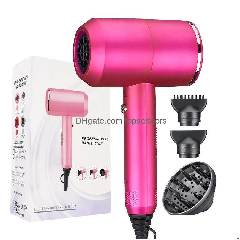 Hair Dryers Negative Ion Folding Hair Dryer High-Power Household Salon El Internet Red Hammer Drop Delivery Hair Products Hair Care St Dhpyj