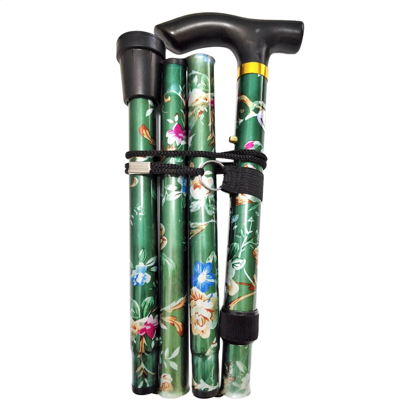 Multifunction Walking Stick Trekking Poles Telescopic Fold Crutches Hiking Crutch Elderly Metal Cane Outdoor 240127