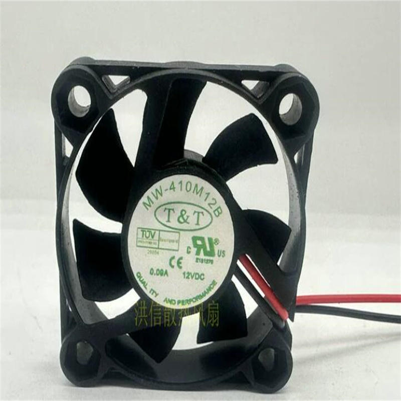 TT MW-410M12B 12V 0.09A 4010 40*40*10 ventilateur de refroidissement à bille à deux fils