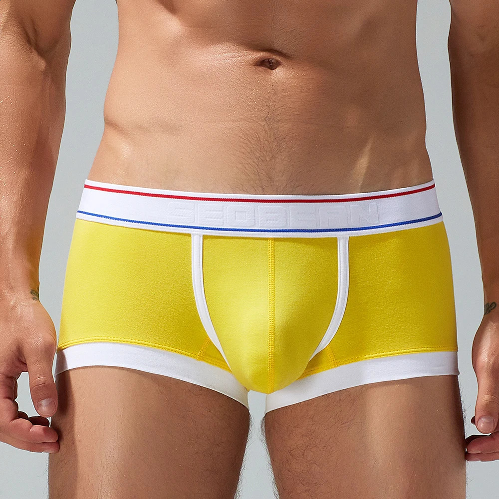 SEOBEAN HEREN CANDY GEKLEURDE BOXER KORTE ONDERGOED y240118