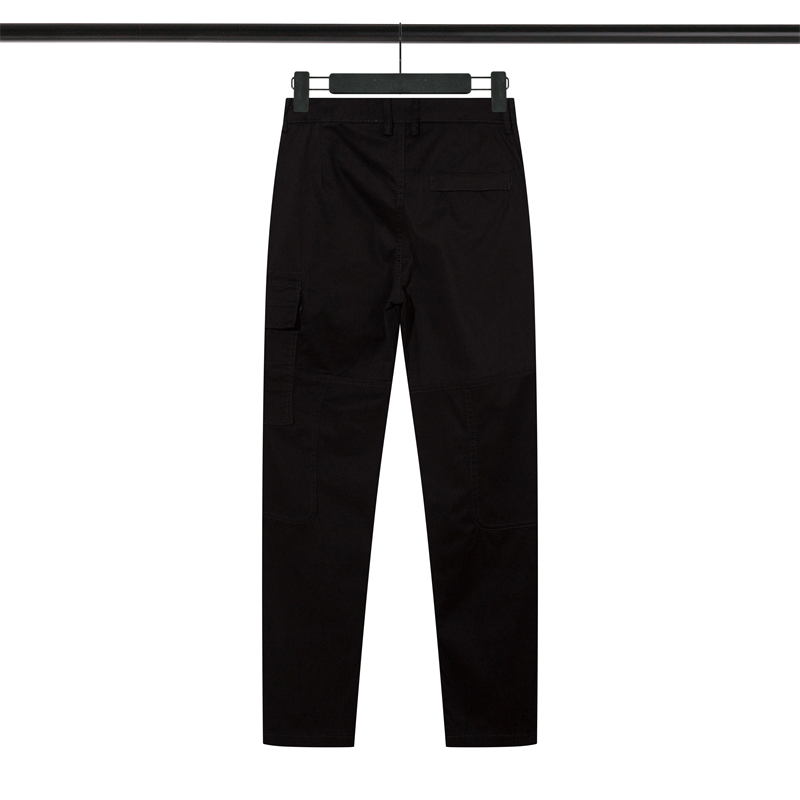 23Designer New Autumn Stone Zipper Pocket Elastic Cargo Pants High-End Men's Casual Pants30-36