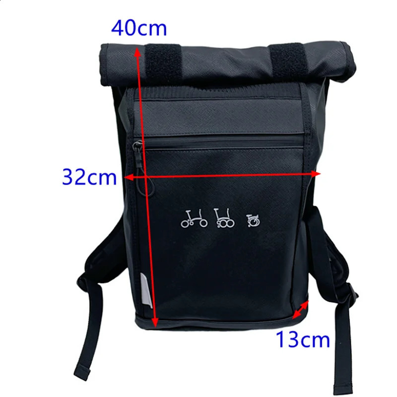 Folding Bike Front Bags Panniers Use For Brompton Birdy Bicycle Front Storage Bag handbag With Aluminum Mount 240202
