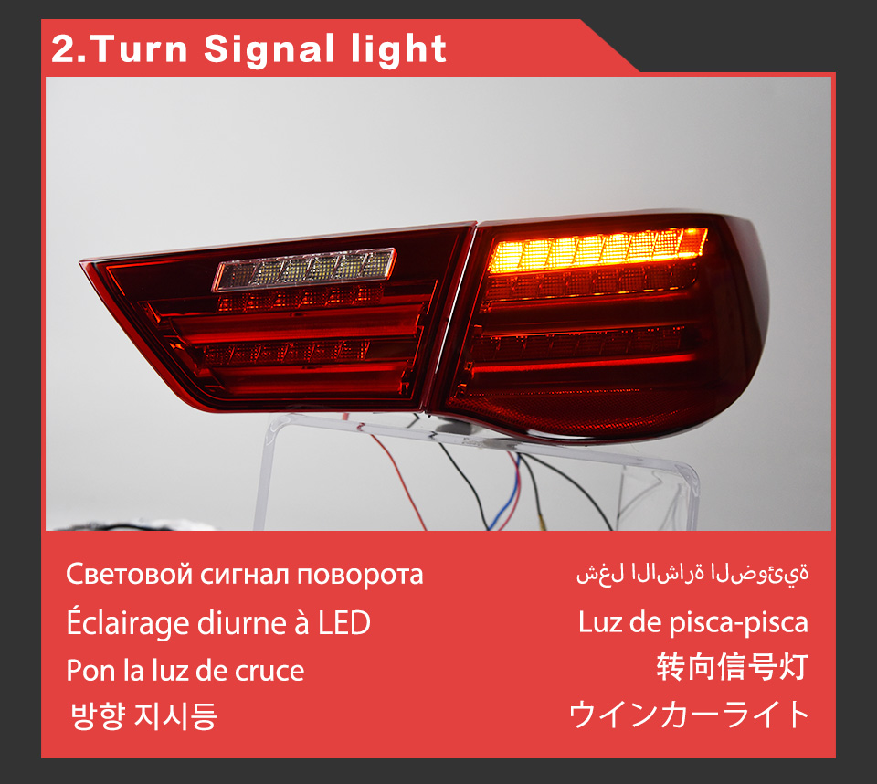 Toyota Reiz 자동차의 LED 회전 신호 테일 램프 2010-2020 Mark X 후면 브레이크 리버스 라이트 자동차 액세서리