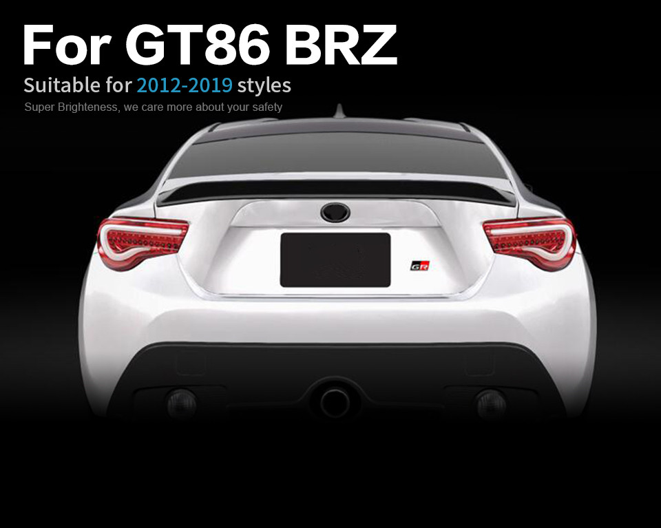 LED-svängsignalslampan för Toyota GT86 CAR TAILLight 2013-2019 Subaru Brz FT86 Bakre broms Omvänd ljusbiltillbehör