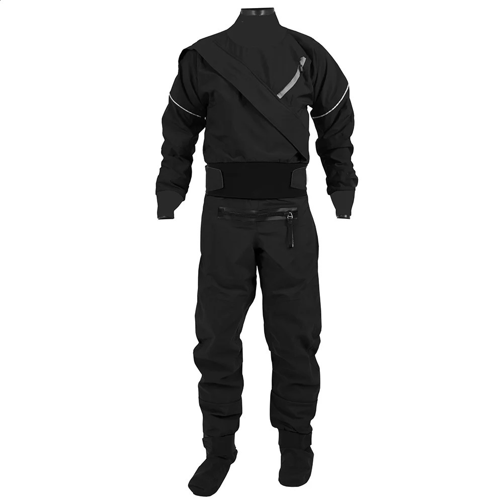 Kayak Dry Suit for Men 3layer Waterproof Fabric Drysuit With Latex on Neck and Wrist White Water River Pending 240131