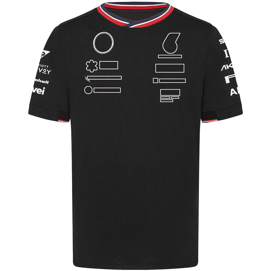 F1 2024チームドライバーTシャツフォーミュラ1レーシングポロシャツTシャツレーススポーツ新しいシーズン服サマーカーファンメンズジャージーTシャツ