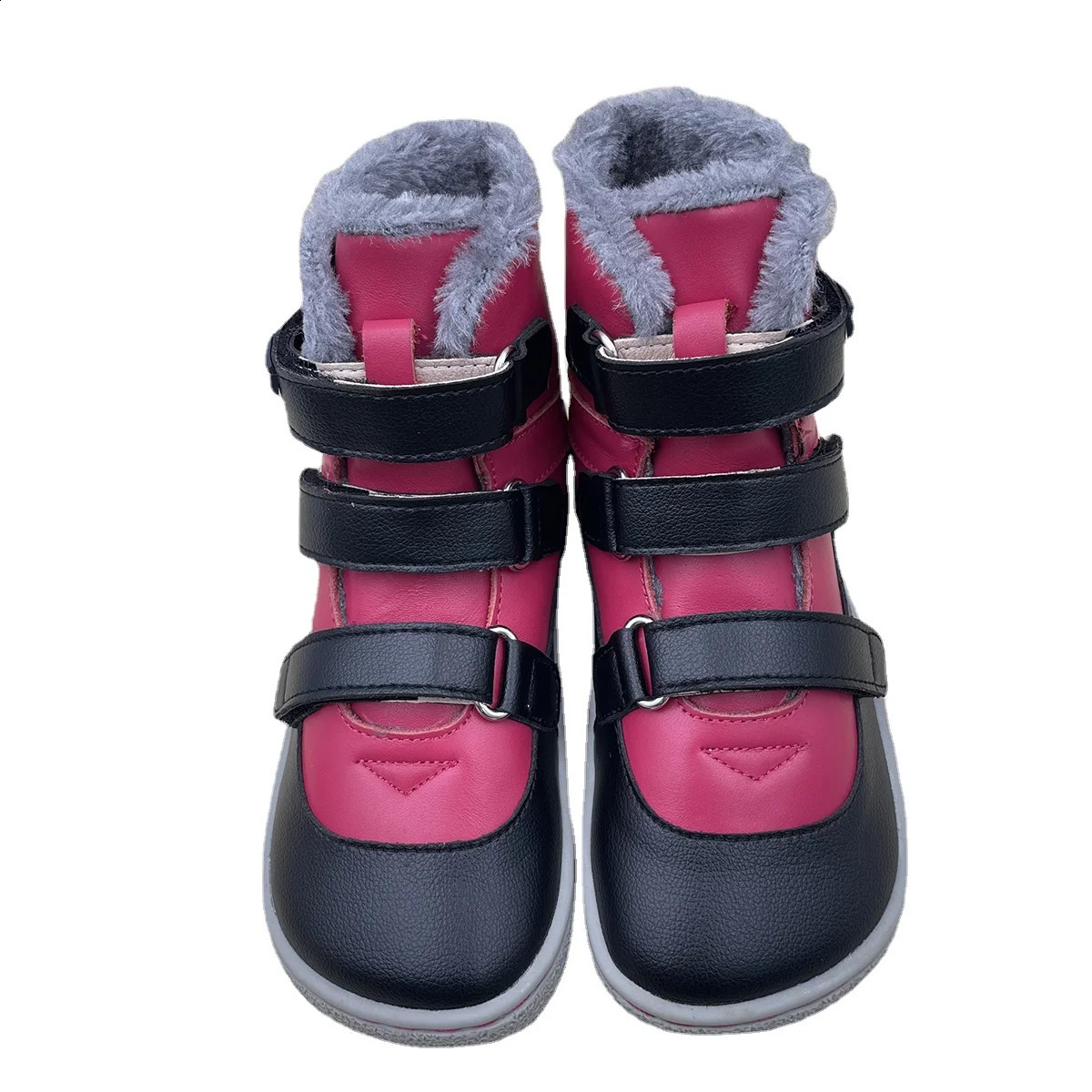 TipsieToes marca superior descalzo cuero genuino bebé niño niña niño niños zapatos para moda botas de nieve de invierno 240122