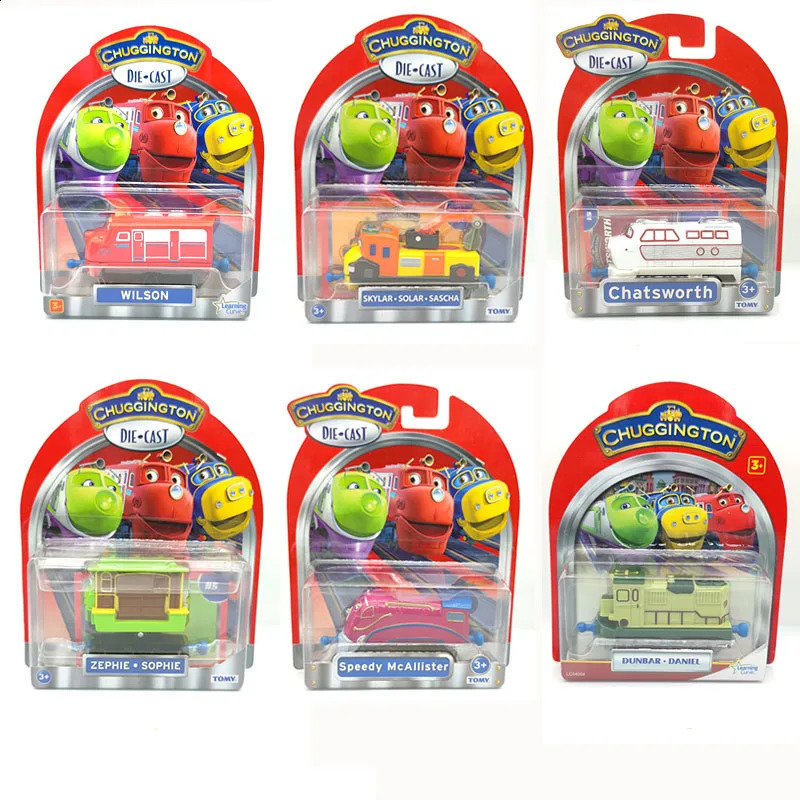 Tomy Chuggington Trains voiture jouet en métal moulé sous pression DunbarSpeedySkylarWilsonKokoHarrisonMtambo 240131