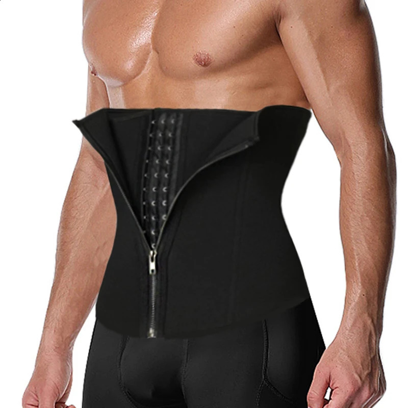 YBFDO hommes taille formateur minceur corps Shaper perte de poids Fitness tondeuse ceinture grosse brûlure sueur ceinture ventre contrôle modélisation sangle 240126