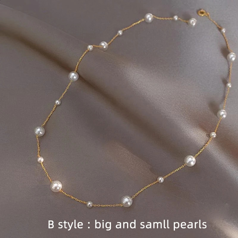 XF800 Solid 18K Gold Gold Natural Pearlace AU750 Fine Jewelry Chocker Round Round aniversary Gift for Women X536 240118