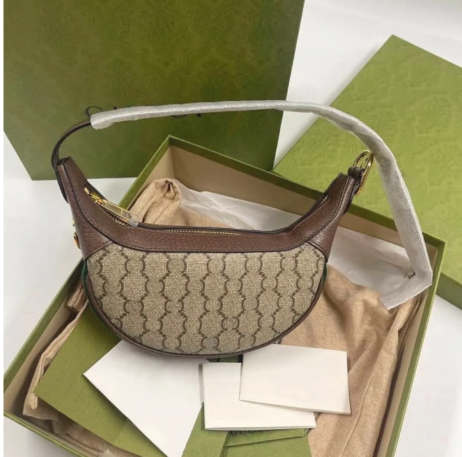 Projektant Ophidia mini podnarm torebki hurtowe damskie sprzęgło pół księżyca torby na ramię luksusowe mens nylon torebka torebka torebka skórzana torba rogalika