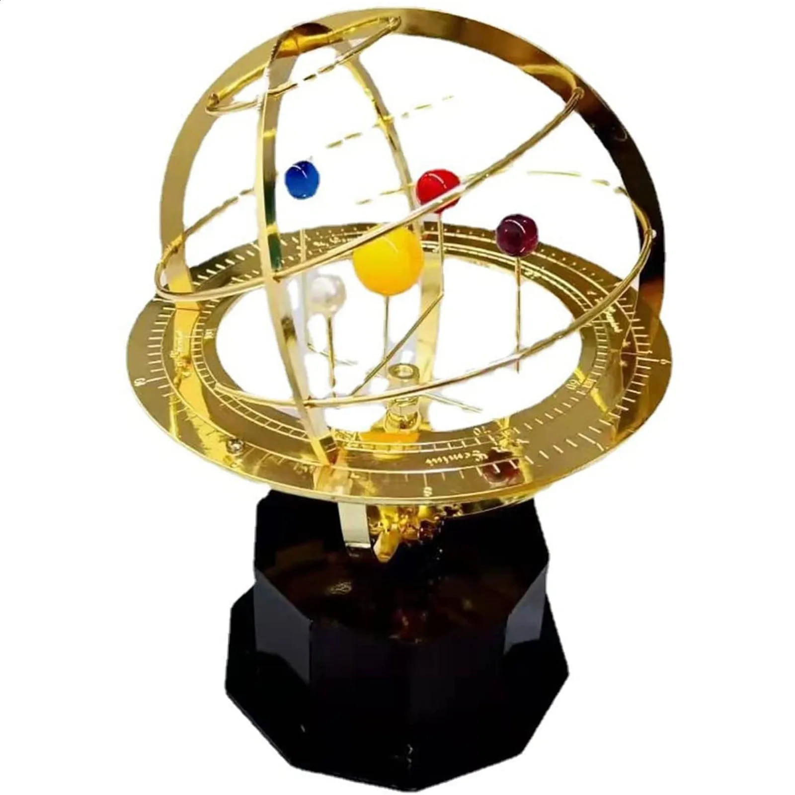 Grand Orrery модель Солнечной системы, тело Вселенной, вращающееся металлическое изделие, орнамент, астрономия, сбор подарков, декор для стола 240129