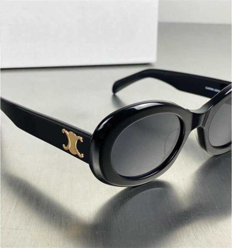 CLブランドラグジュアリーデザイナーサングラスレトロ猫女性向けの目CES ARC DE TRIOMPHE OVAL FREND FASHION SUNGLASS GLASSERIESオリジナルボックスケースパッキング0S01