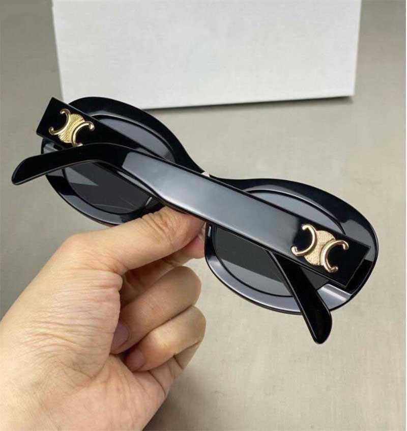 Fashion Luxury Designer Sunglasses CEL 40248 Brand Mens and Womens Small Squeezed Frame Oval Glasses Premium UV 400 Polarized Sun glasses with box 2J3O