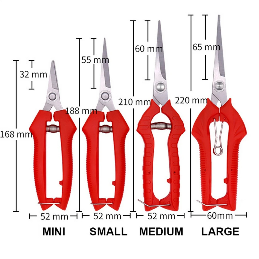 Garden Pruning Shears Potted Branches Scissors Fruit Picking Small Scissors Hushåll Handverktyg Orchard Farm Gardening Tools 240219