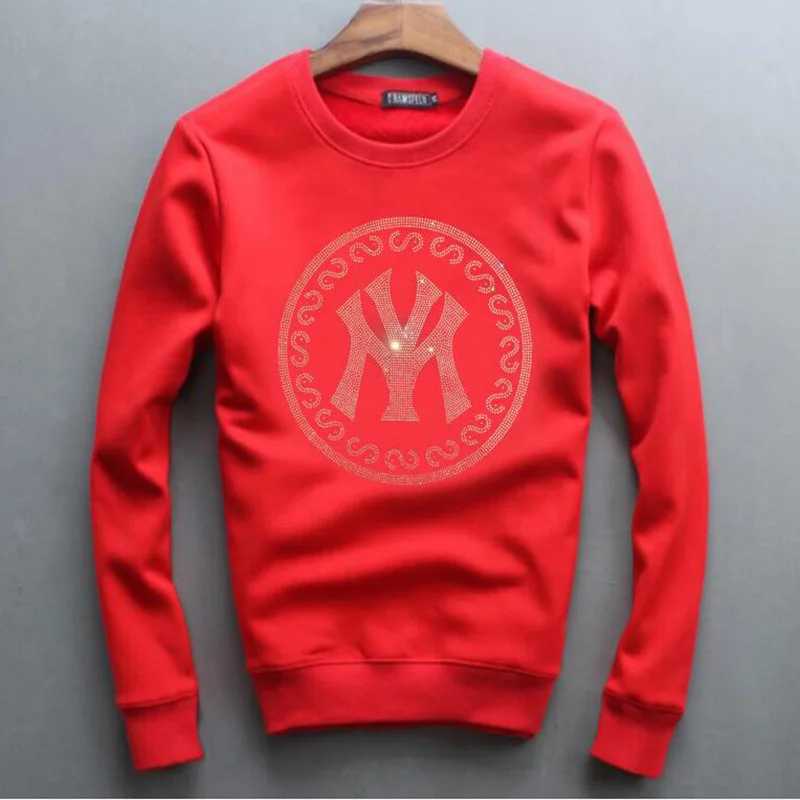 Men's Hoodies Sweatshirts Pullover Sweatshirt Designer New Brand Fashion Winter Man Rhinestone Hoddy Drop Shipping Hot Sale T240217