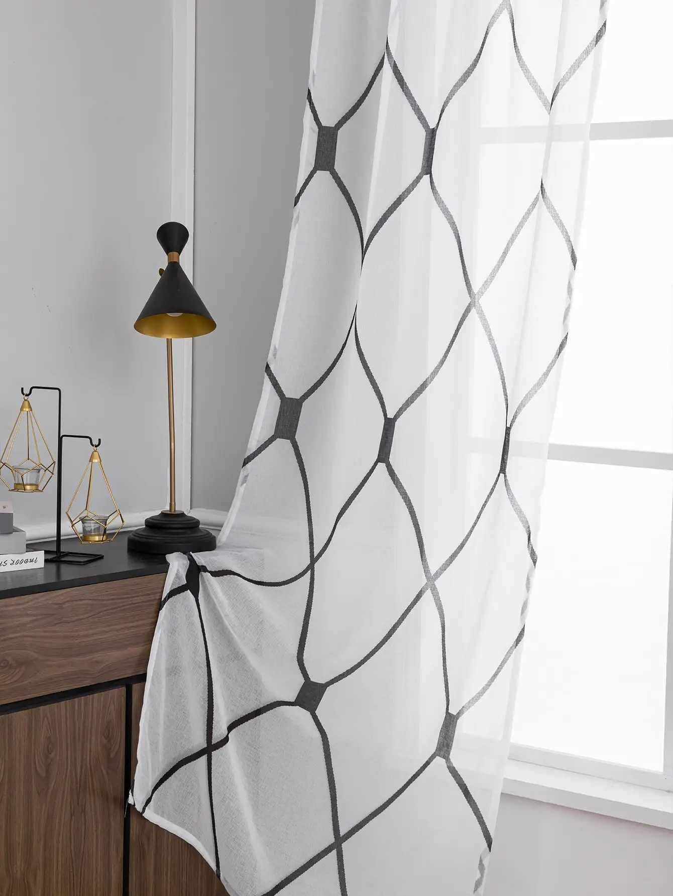 Gardin ren gardiner vit koreansk enkel mesh slöja för vardagsrum sovrummet