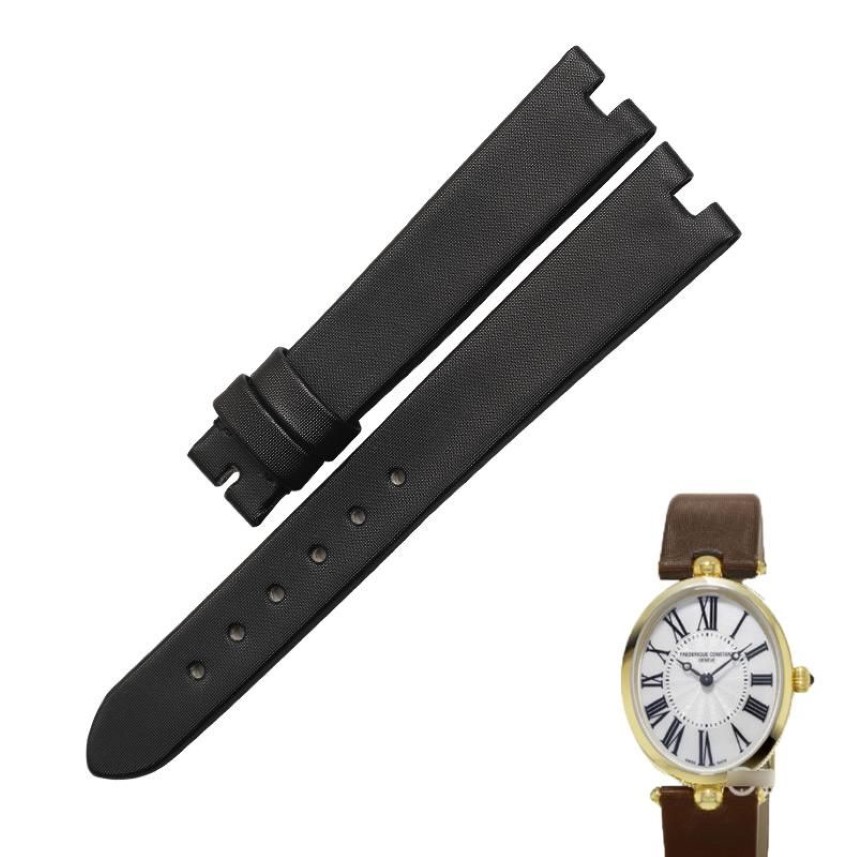 شاهد عصابات Wentula Watchbands for Frederique Constant Classics FC-200MPW2VD9 LEATH STRAP Band184C