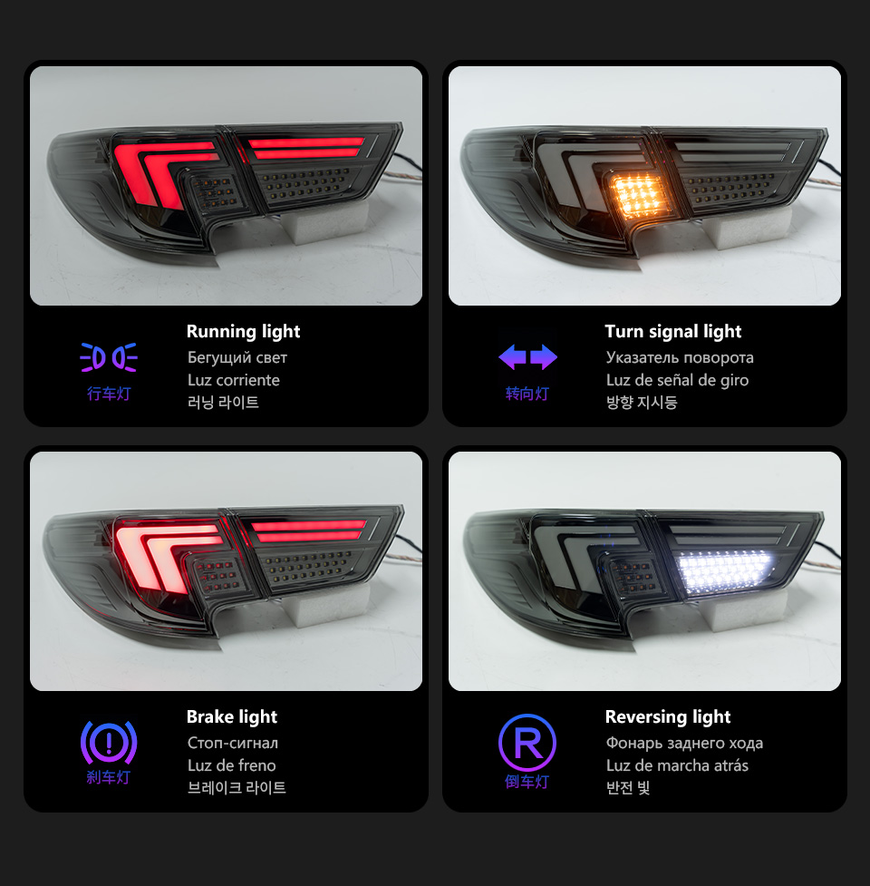 الفرامل الخلفية ضوء الذيل العكسي ل Toyota Reiz Mark X LED LED ILLIGHT 2013-2017 إكسسوارات سيارة الإشارة بمصباح الإشارة