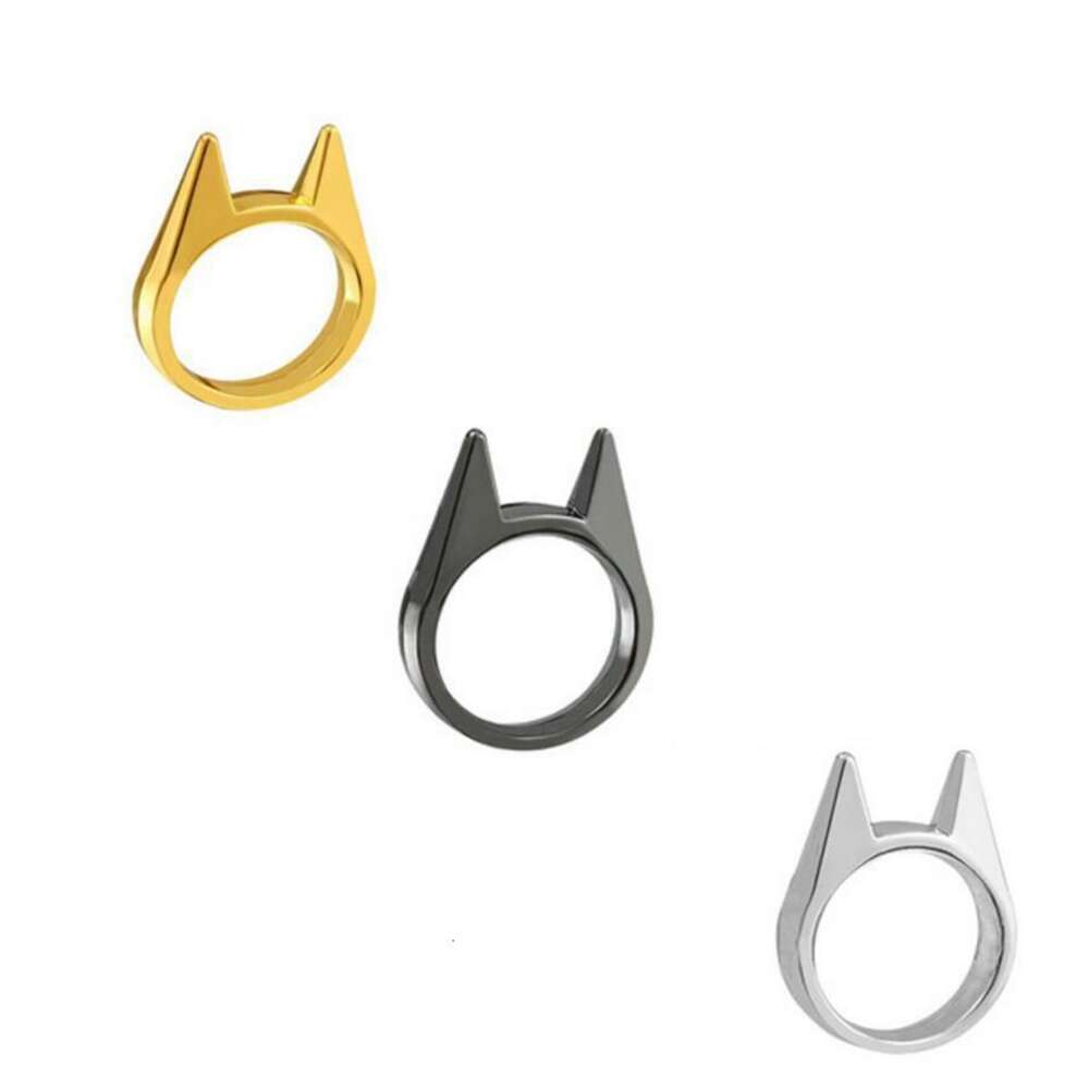 Window Buckle Single Finger Breaker Women's Wolf Men's Outdoor Products Cat Ear Self Defense Ring 420699