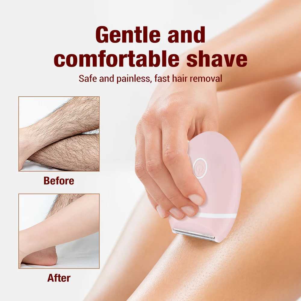 Epilator Women Electric Epilator Shaver Bikini Underarm Leg Face Hair Removal Trimmer Body Depilador Safe Shaving Machine Hair Removal d240424