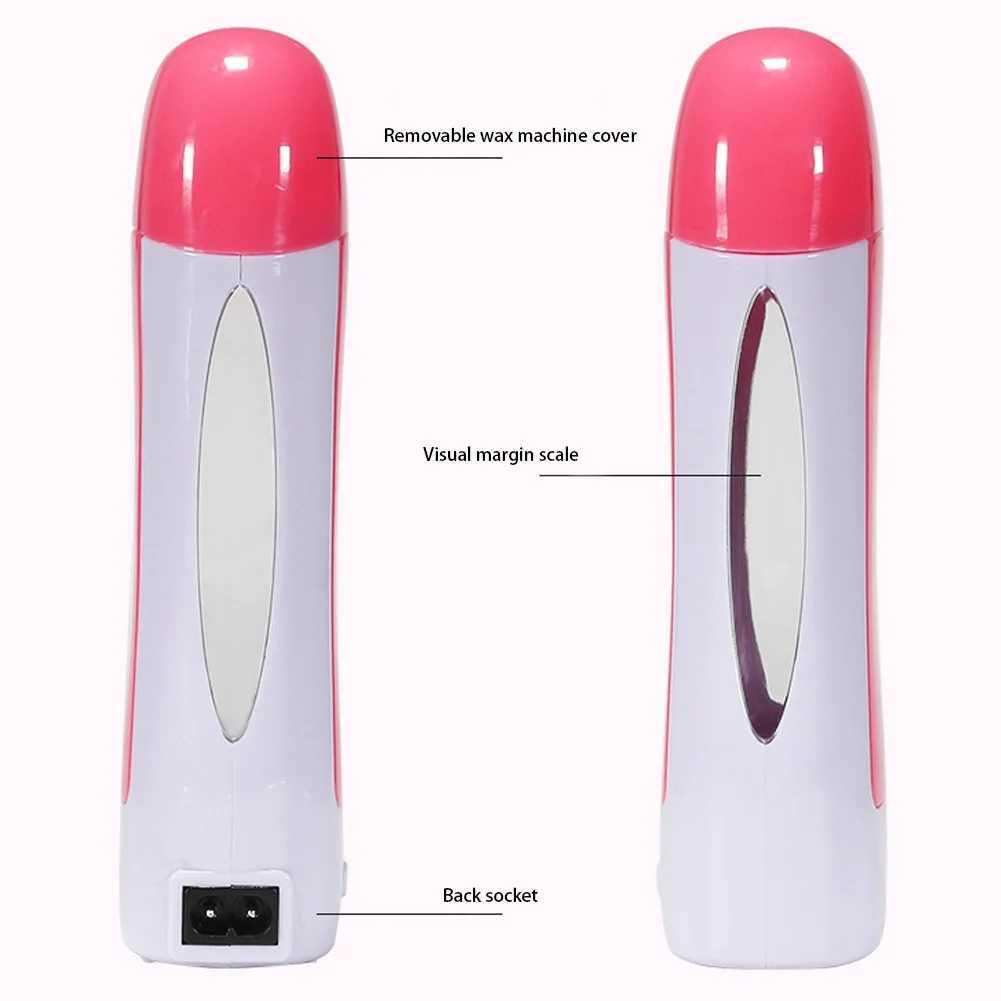 Epilator Cera Machine Remoção de cabelo Epilador elétrico para mulheres Remoção de cabelo PAPEL FERRAMENTAS DE PAIA ROSE PRAIA PRAIAGEM SU471 D240424