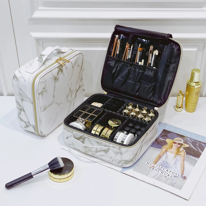 Beauty Brush Makeup Bag Travel Women Cosmetic Case Big Capacity Make Up Box Necessary Tools Storage Waterproof Cosmetic Bag 240220