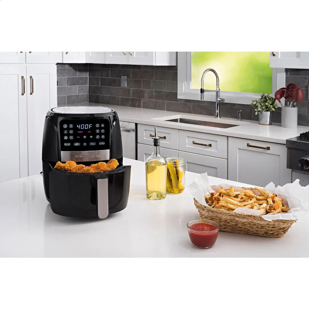 Air fryer oven digital display 5 quarts large air fryer cookware 12 1 touch cooking preset electric air fryer free delivery 240220