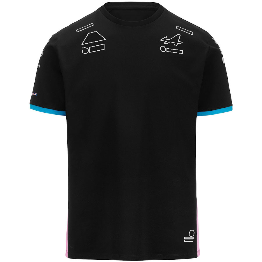 F1 Team 2024 T-shirt Formule 1 Nouvelle Saison Costume De Course Polo T-shirt Pilote Fans Jersey Hauts D'été T-shirt Noir Pour Hommes Grande Taille