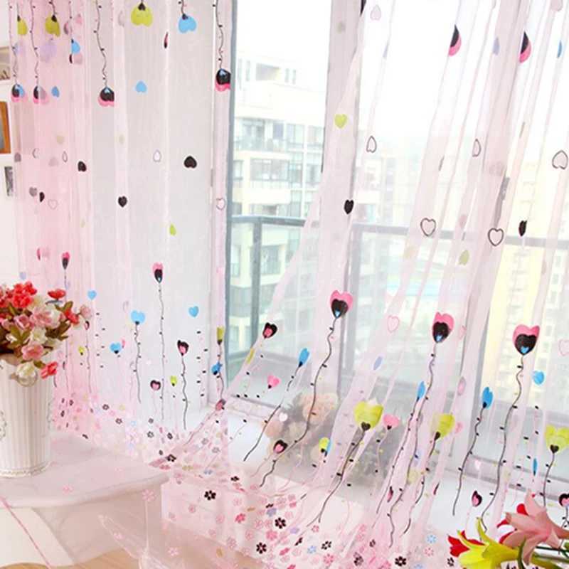 Rideau rideaux élégants Tulle ballon volant rideaux écran gaze tissu rideaux balcon Tulle rideaux décor à la maison