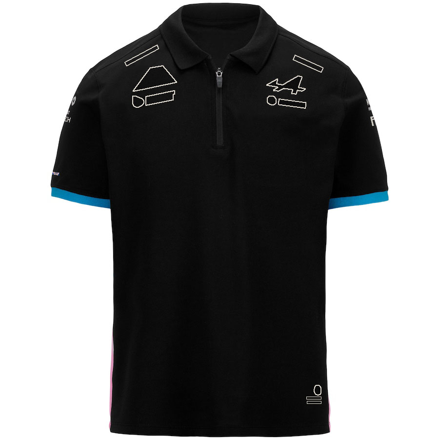 F1 Team 2024 T-shirt Formule 1 Nouvelle Saison Costume De Course Polo T-shirt Pilote Fans Jersey Hauts Été Hommes T-shirt Noir Grande Taille