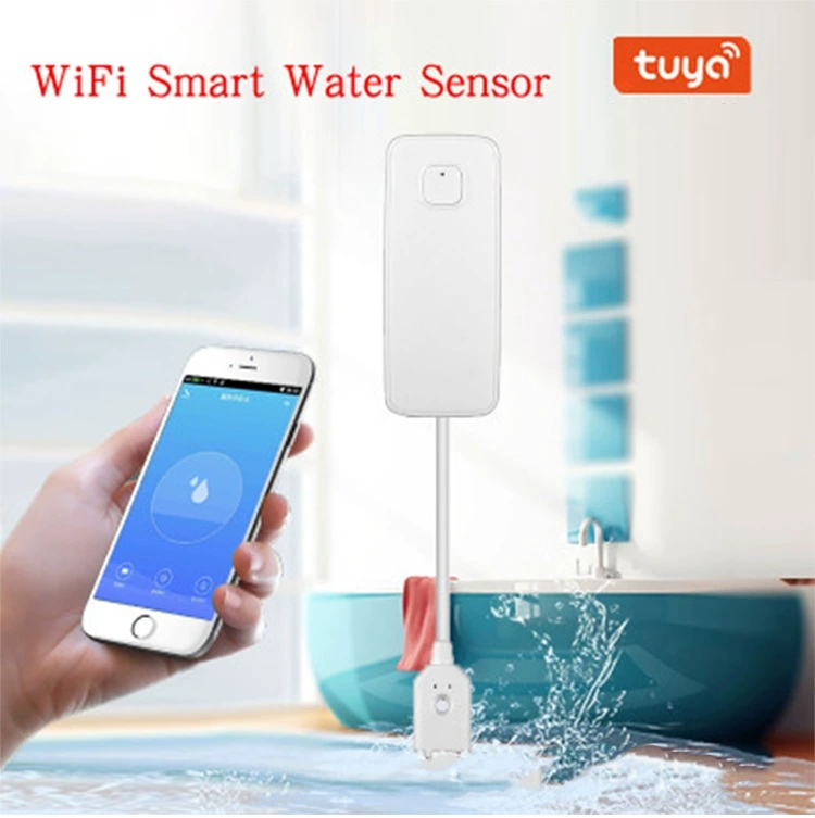 Sensor de casa inteligente tuya, monitor remoto de vazamento de inundação, wi-fi, detector de nível de excesso de água, sistema de alarme sonoro de segurança