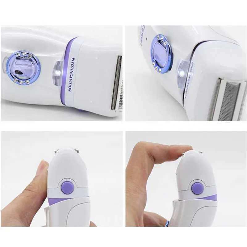 Epilator 2 in 1 elektrische epilator vrouwen ontharing vrouwelijke scheermetjes wol apparaat mes scheerschieter dames scheerschoener huidverzorgingsmachine d240424