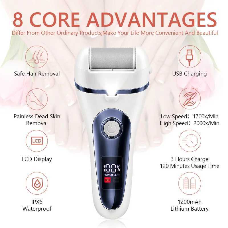 Epilator 4 in 1 elektrische epilator vrouwen ontharing pijnloos scheervoet bestand pedicure gereedschap machine vrouwelijk gezicht bikini body been d240424